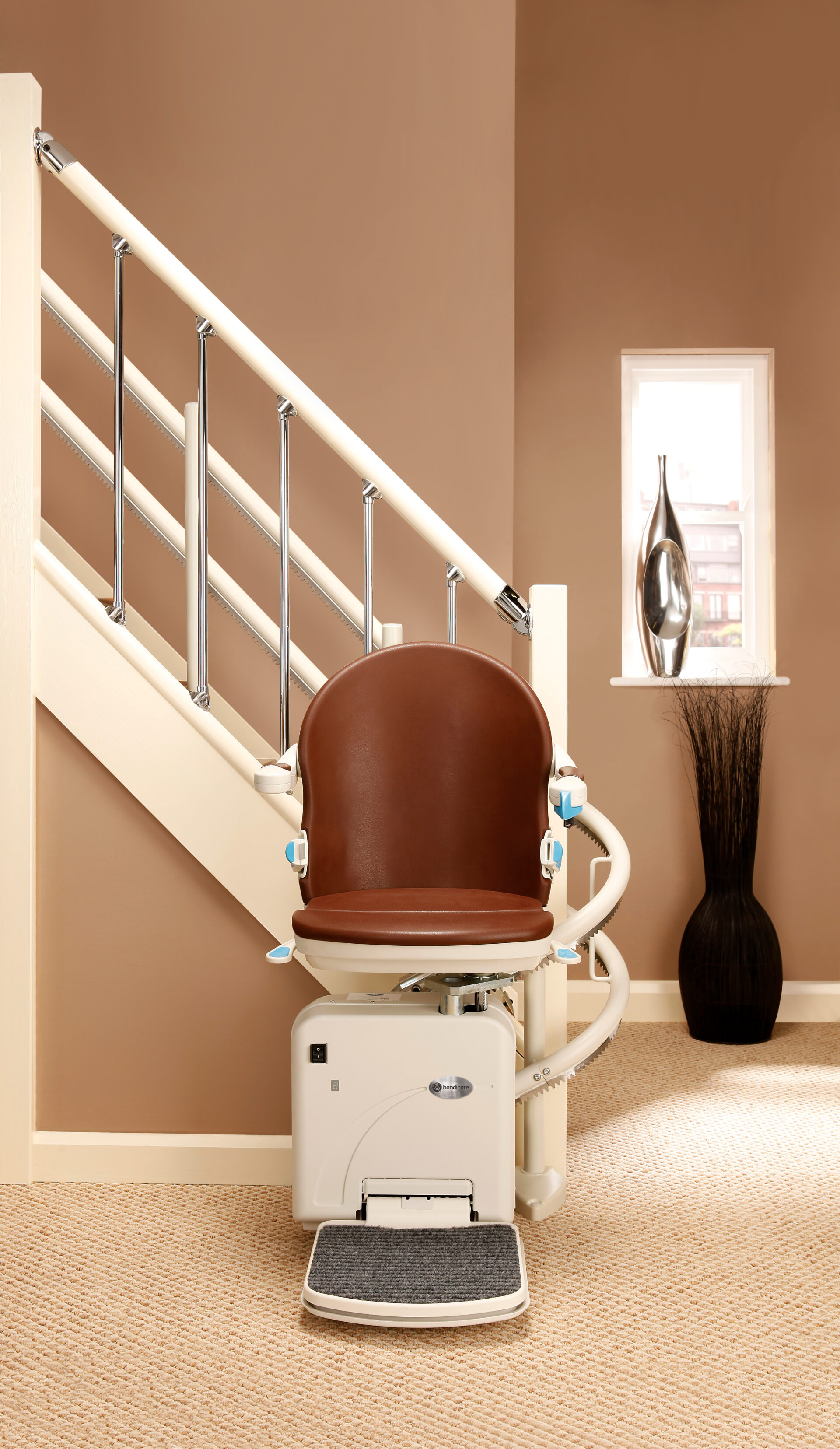 Leather seat stairlift