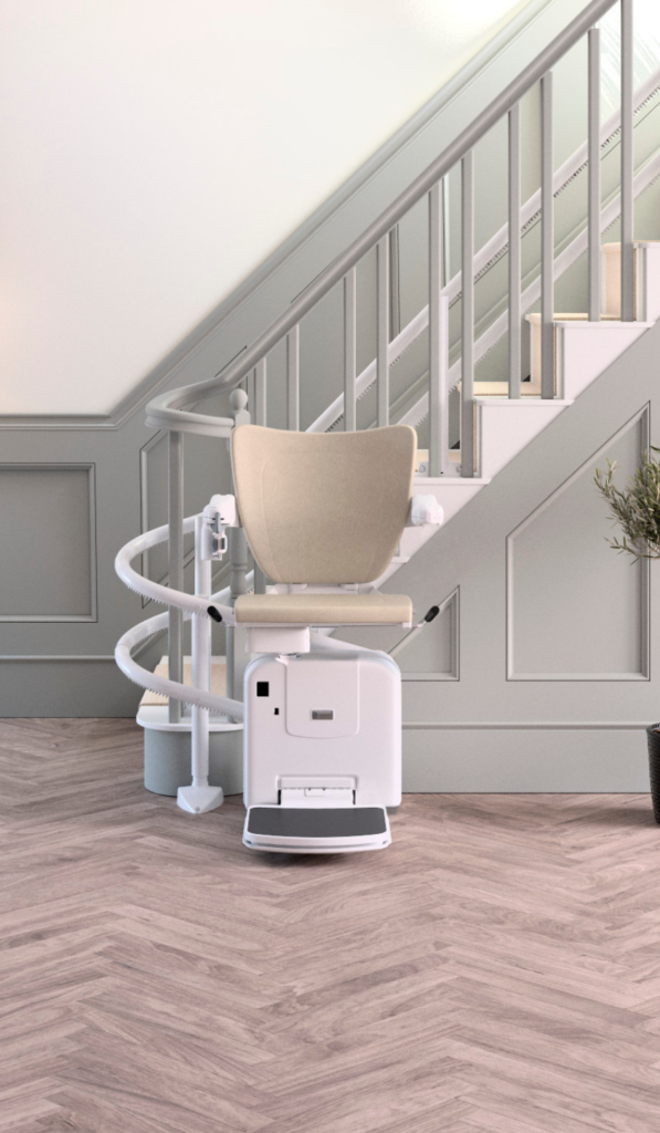 Stairlift in modern well light light home