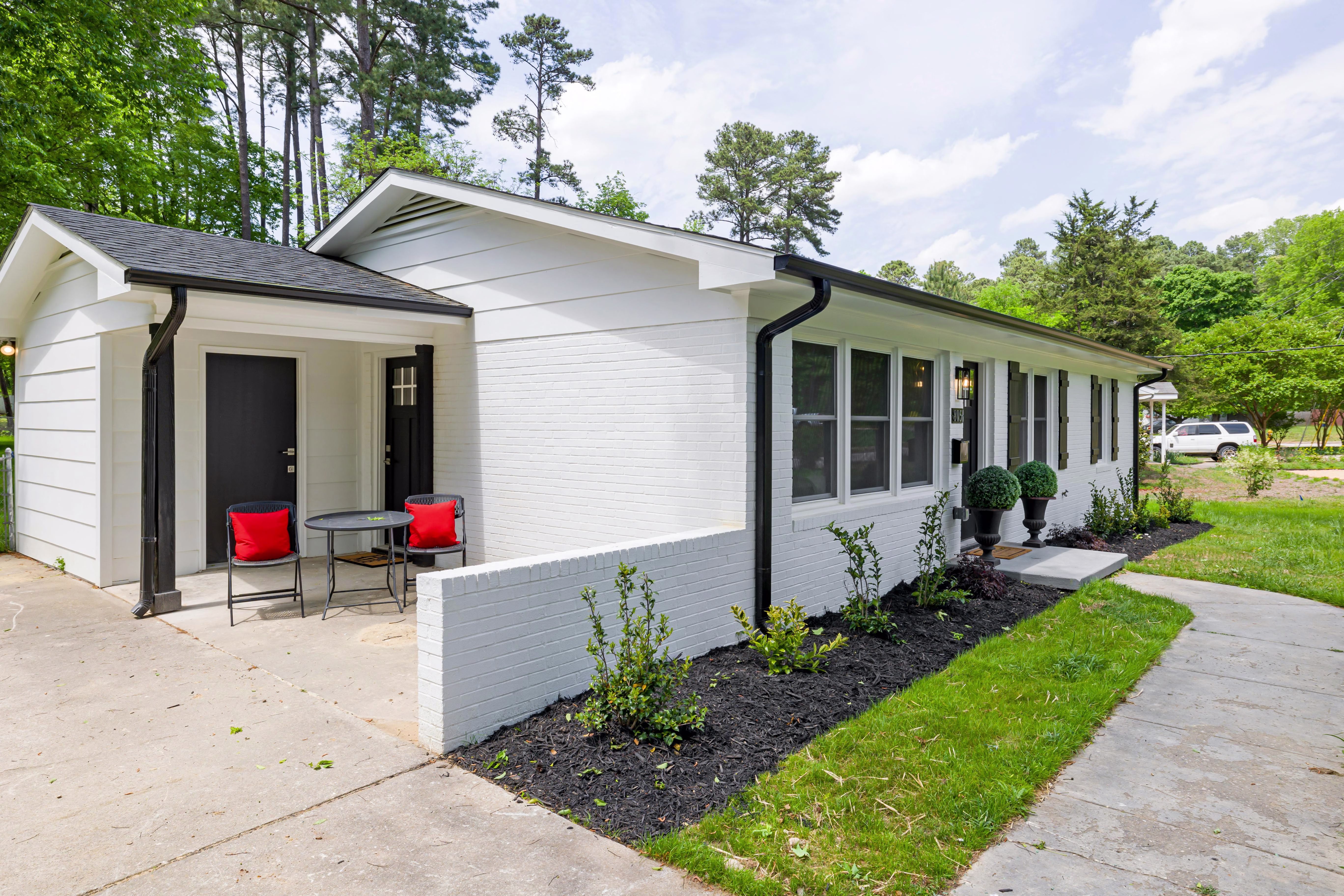 A single story house