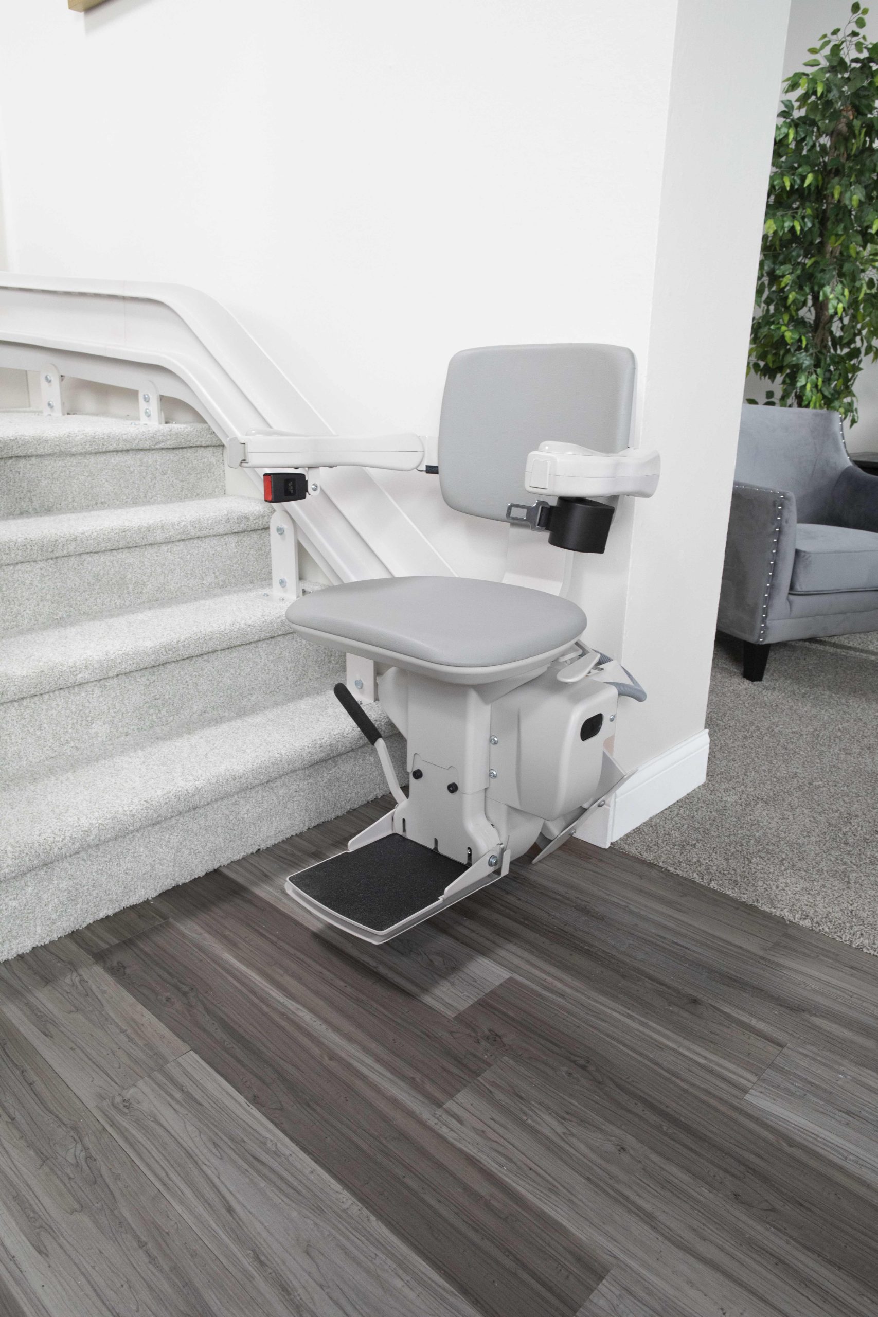 A bruno elite curved stair lift.