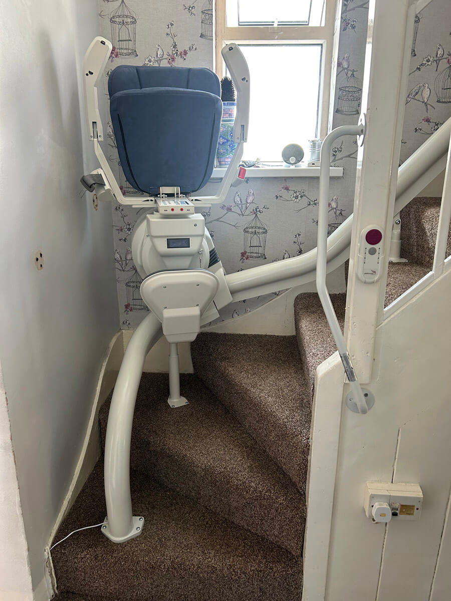 Stairlift installation in Plymouth, Devon