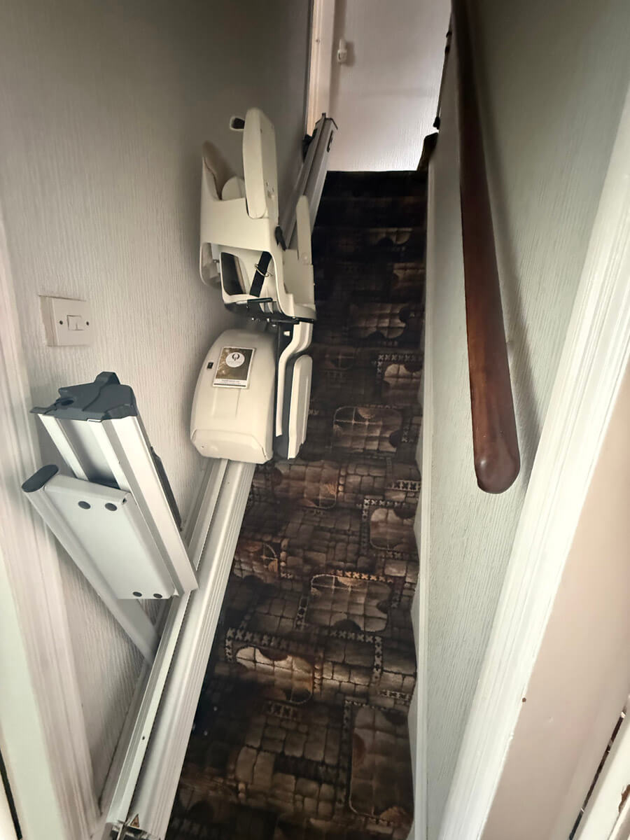 Stairlift installation in Chesterfield